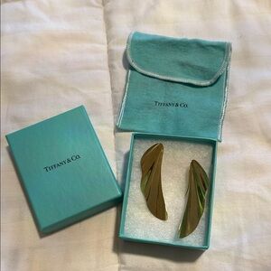 Tiffany & Co. Elsa Peretti Gold Wave Earrings